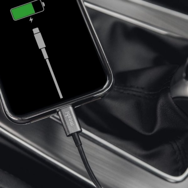 Kabel USB Cable with Lightning Connector 1 m Svart