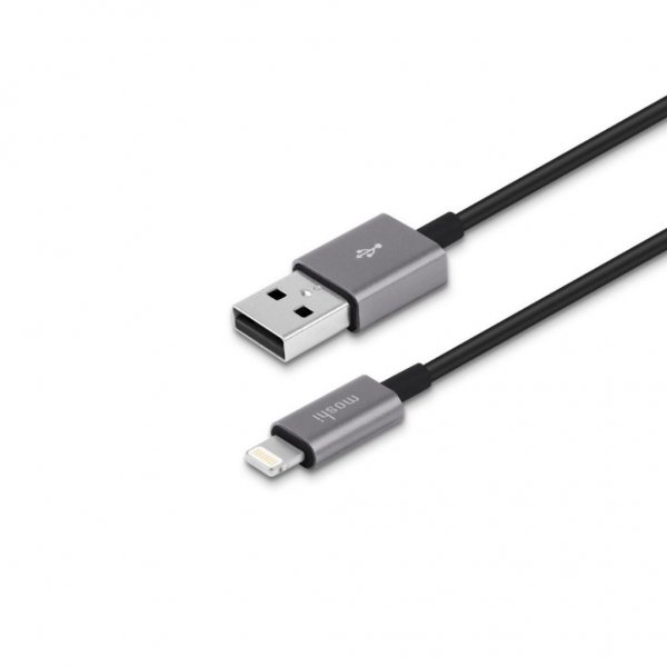 Kabel USB Cable with Lightning Connector 1 m Svart