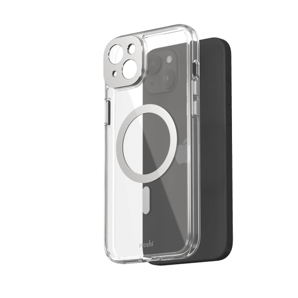 iPhone 15 Plus Skal iGlaze MagSafe Luna Silver