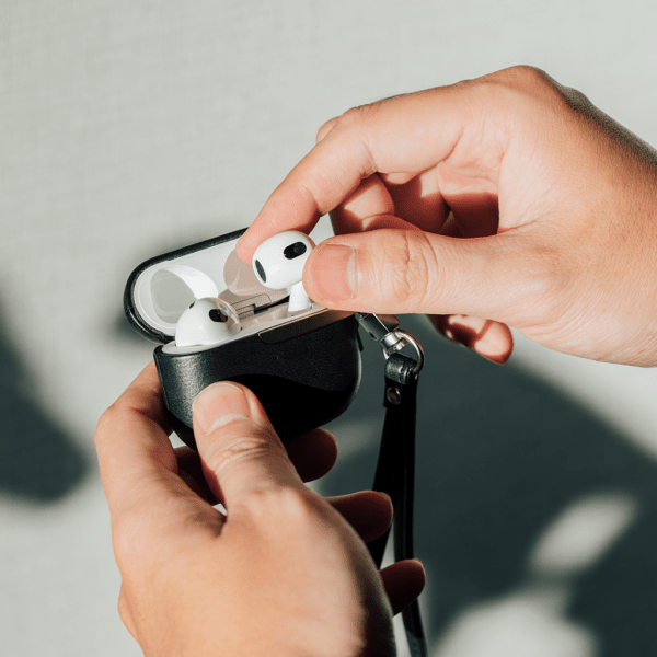 Pebbo Luxe AirPods 3 Skal PU-Läder Svart