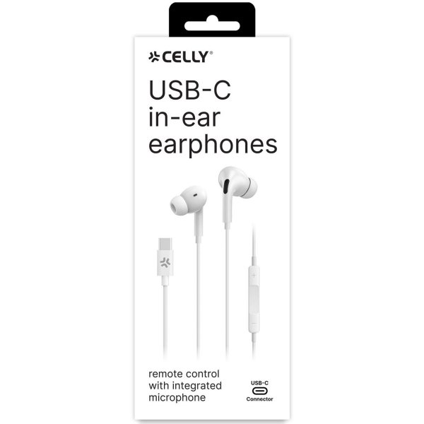 Trådade Hörlurar UP1200 In-Ear USB-C Vit