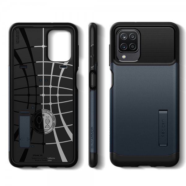 Samsung Galaxy A12 Skal Slim Armor Metal Slate