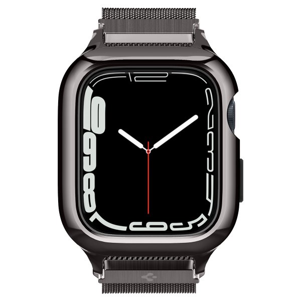 Apple Watch 45mm Skal med Armband Metal Fit Pro Graphite