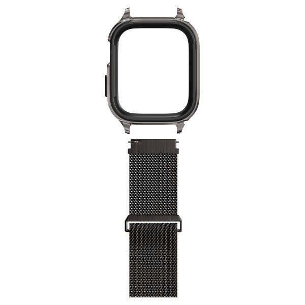 Apple Watch 45mm Skal med Armband Metal Fit Pro Graphite