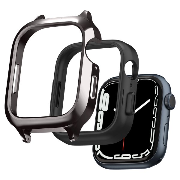 Apple Watch 45mm Skal med Armband Metal Fit Pro Graphite