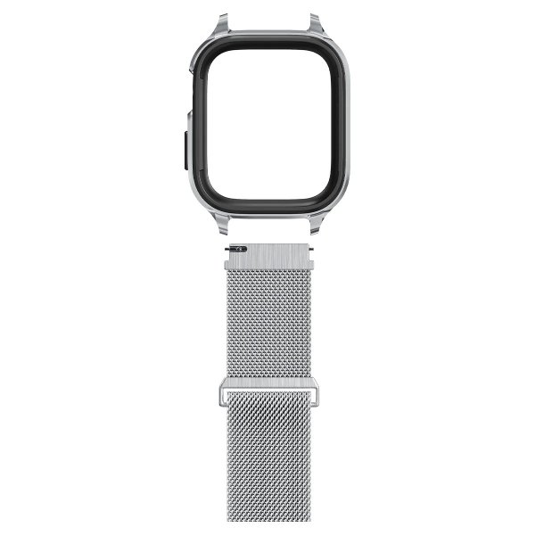 Apple Watch 40mm Skal med Armband Metal Fit Pro Silver