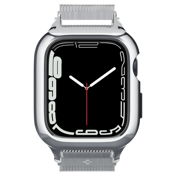 Apple Watch 40mm Skal med Armband Metal Fit Pro Silver