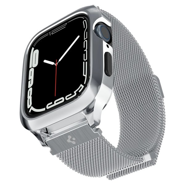 Apple Watch 40mm Skal med Armband Metal Fit Pro Silver