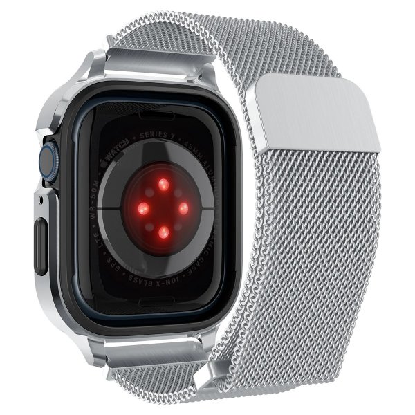 Apple Watch 40mm Skal med Armband Metal Fit Pro Silver