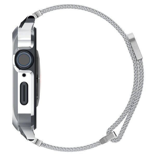 Apple Watch 40mm Skal med Armband Metal Fit Pro Silver
