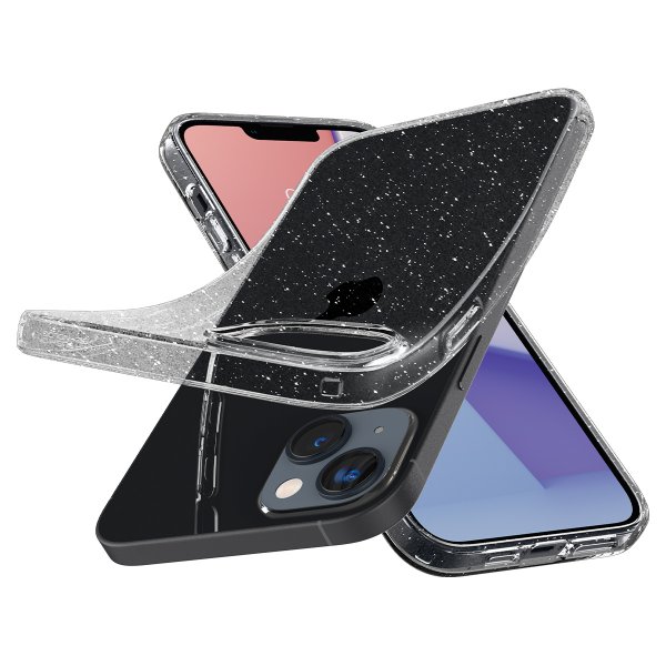 iPhone 14 Plus Skal Liquid Crystal Glitter Crystal Quartz