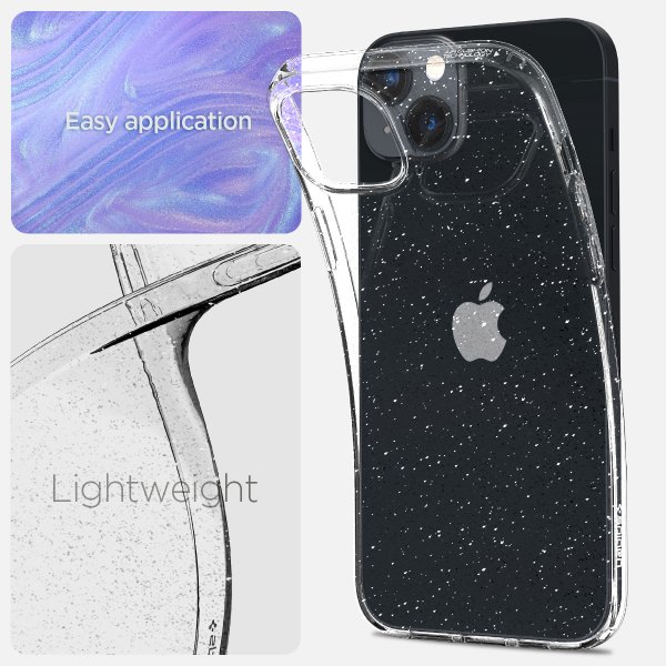 iPhone 14 Plus Skal Liquid Crystal Glitter Crystal Quartz