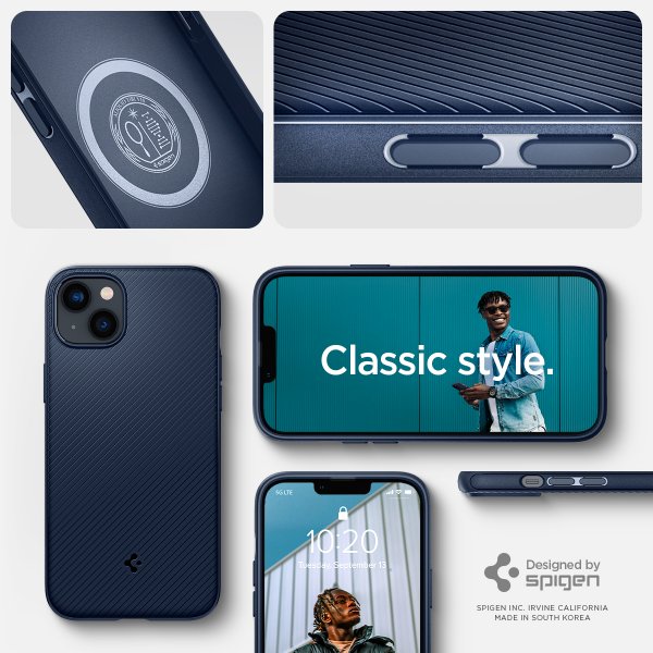 iPhone 14 Plus Skal Mag Armor MagFit Navy Blue