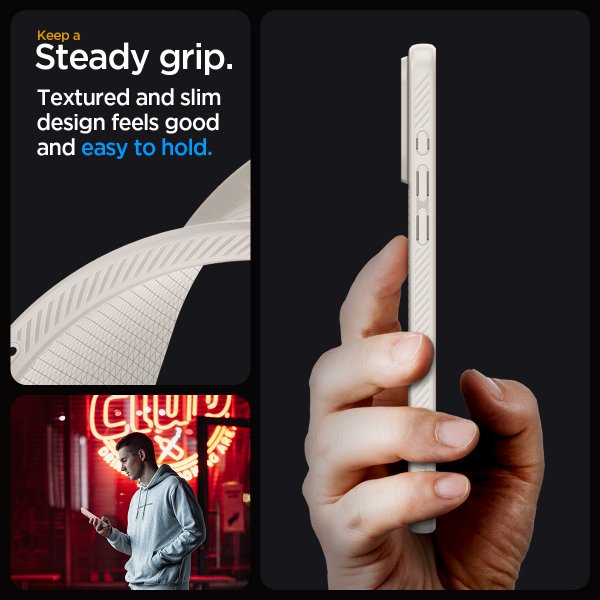 iPhone 15 Pro Skal Liquid Air Natural Titanium