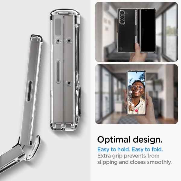 Samsung Galaxy Z Fold 6 Skal Ultra Hybrid Pro Crystal Clear