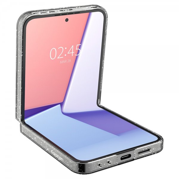Samsung Galaxy Z Flip 6/Flip 7 FE Skal Air Skin Glitter Crystal Quartz