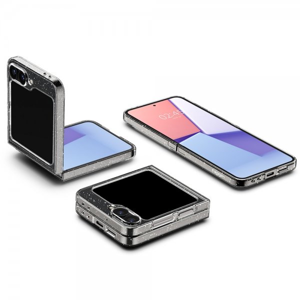 Samsung Galaxy Z Flip 6/Flip 7 FE Skal Air Skin Glitter Crystal Quartz