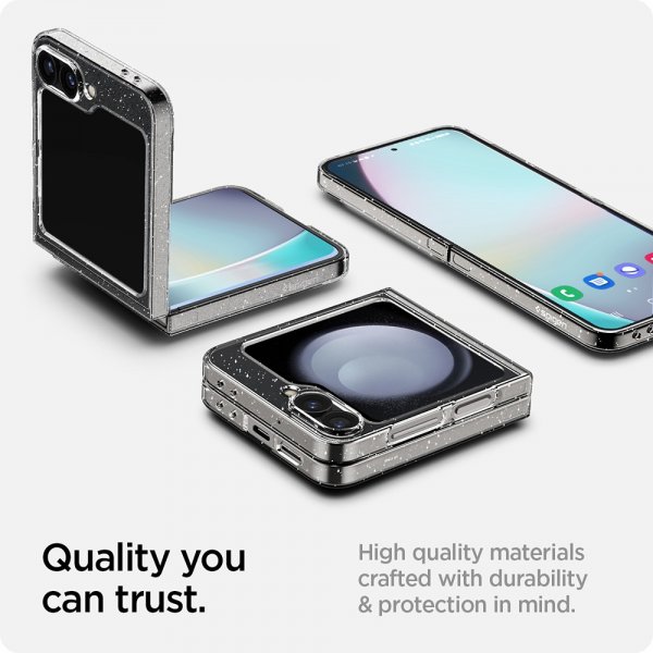 Samsung Galaxy Z Flip 6/Flip 7 FE Skal Air Skin Glitter Crystal Quartz