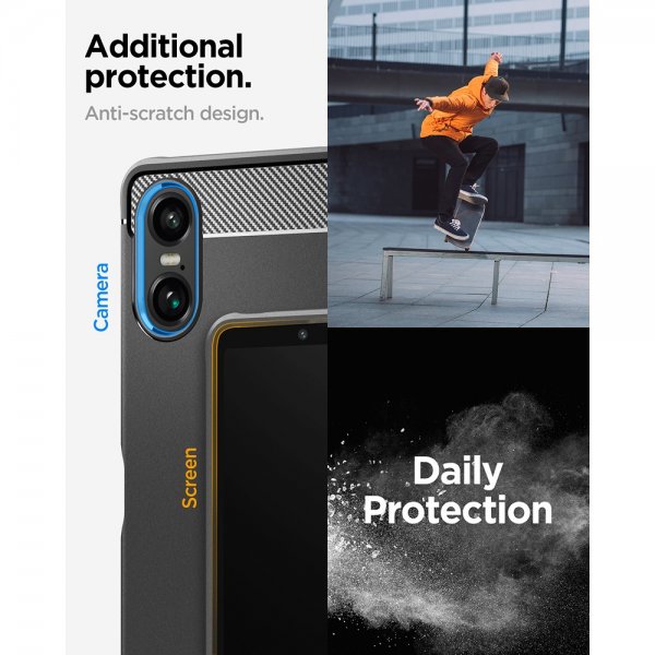 Sony Xperia 10 VI Skal Rugged Armor Matte Black
