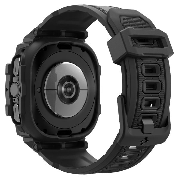 Samsung Galaxy Watch Ultra Armband och Skal Rugged Armor Pro Matte Black