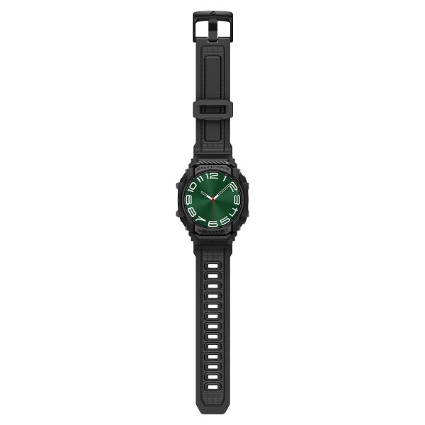 Samsung Galaxy Watch Ultra Armband och Skal Rugged Armor Pro Matte Black