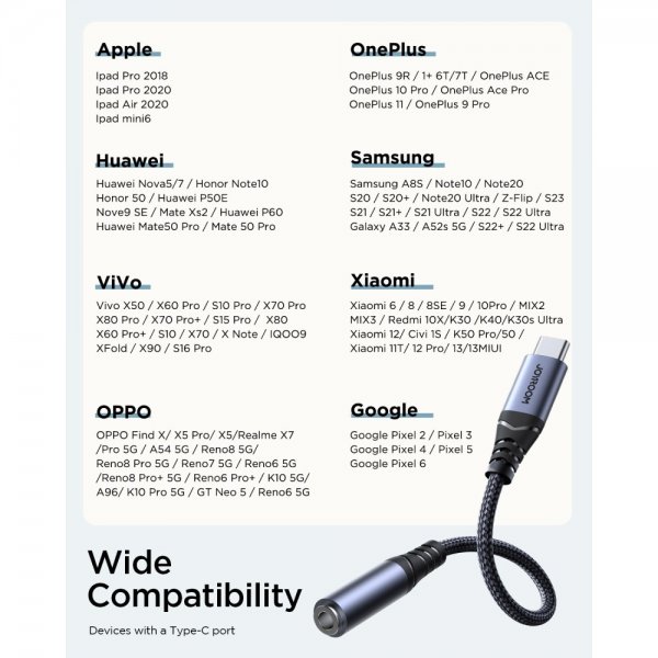 Adapter Audio Transfer Series USB-C to 3.5mm