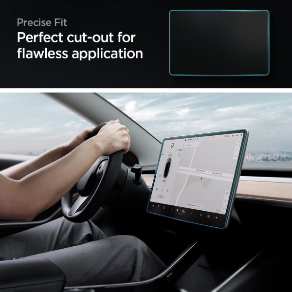 Skärmskydd GLAS.tR EZ Fit Anti-Glare Tesla Model Y/Model 3 (2017-2023)