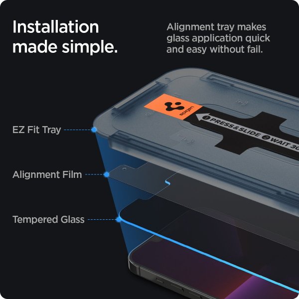 iPhone 13 Pro Max/iPhone 14 Plus Skärmskydd GLAS.tR EZ Fit Privacy 2-pack
