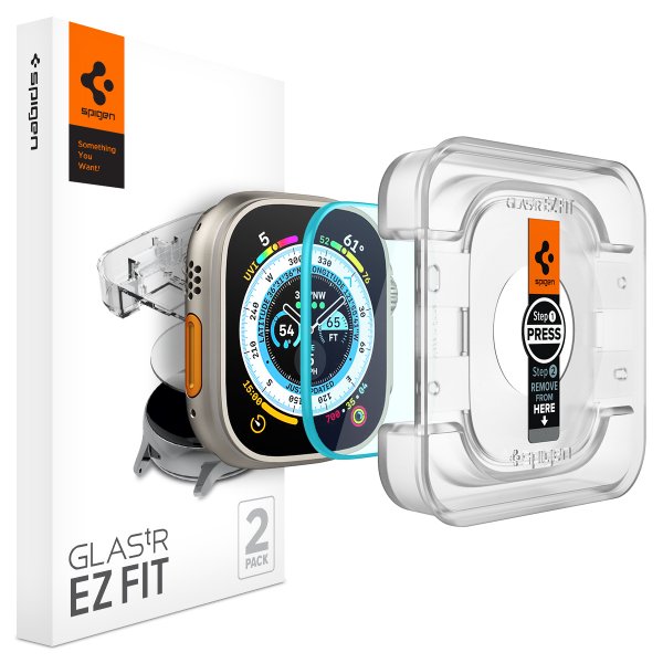 Apple Watch Ultra Skärmskydd GLAS.tR EZ Fit 2-pack