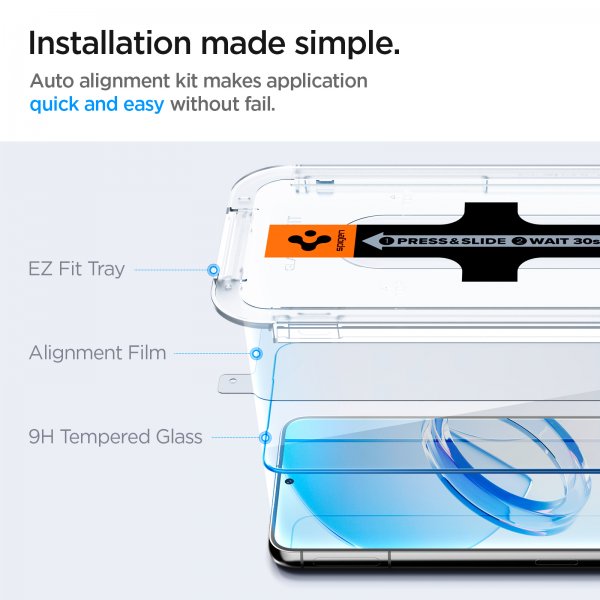 Samsung Galaxy S23 Skärmskydd GLAS.tR EZ Fit 2-pack