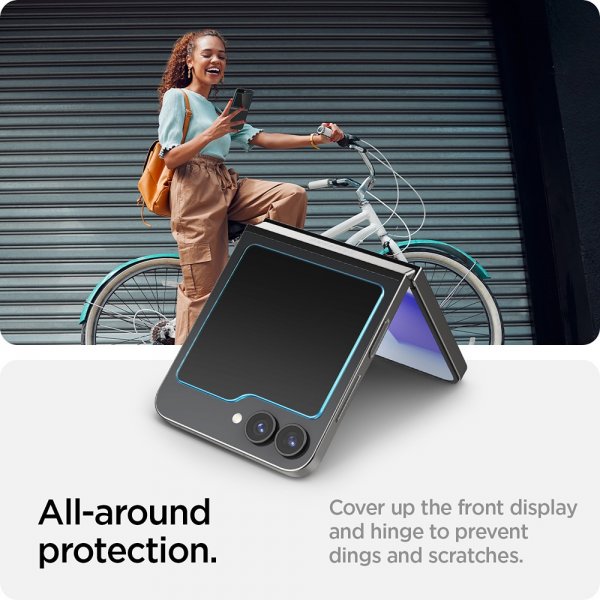 Samsung Galaxy Z Flip 6/Flip 7 FE Skärmskydd GLAS.tR EZ Fit 2-pack