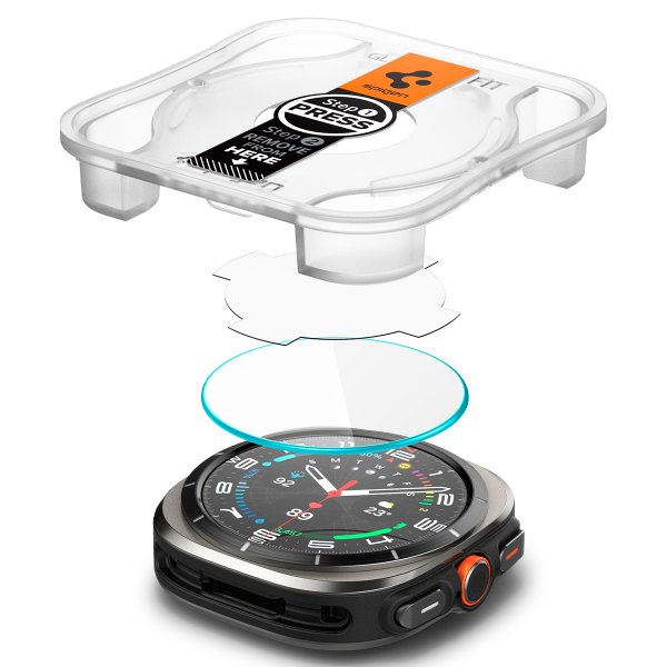 Samsung Galaxy Watch Ultra Skärmskydd GLAS.tR EZ Fit 2-pack