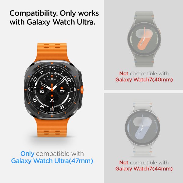 Samsung Galaxy Watch Ultra Skärmskydd GLAS.tR EZ Fit 2-pack