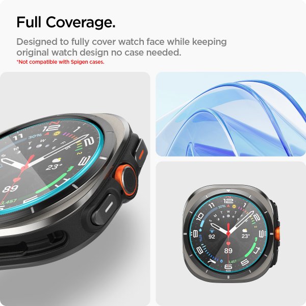 Samsung Galaxy Watch Ultra Skärmskydd GLAS.tR EZ Fit 2-pack