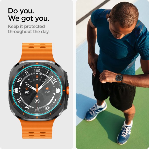 Samsung Galaxy Watch Ultra Skärmskydd GLAS.tR EZ Fit 2-pack