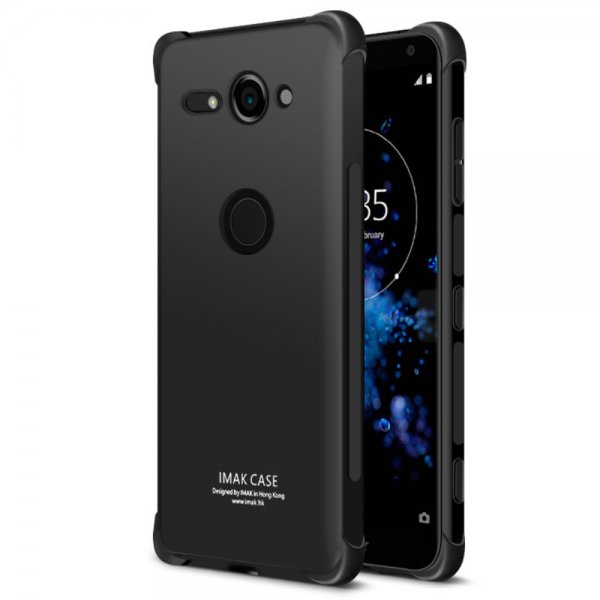 Air Series till Xperia XZ2 Compact Cover TPU Extra Skyddande Hörn Blank Sort
