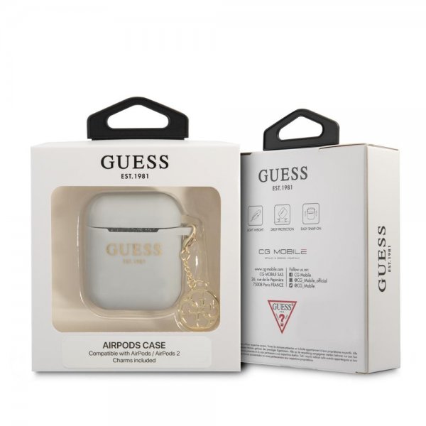 AirPods 1/2 Skal Classic Logo 4G Charm Grå