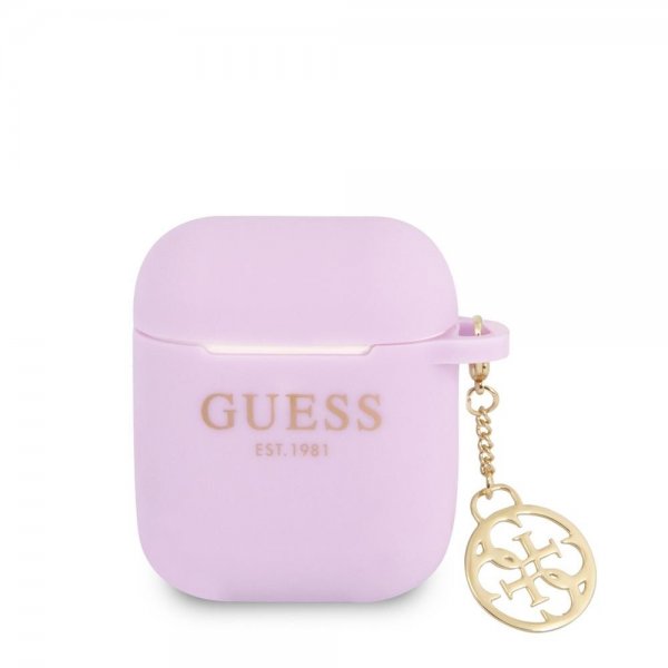 AirPods 1/2 Skal Classic Logo 4G Charm Lila