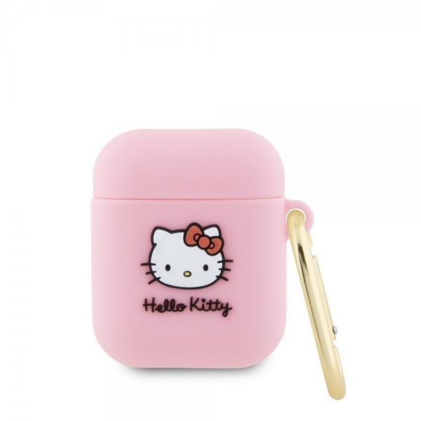 AirPods 1/2 Skal Liquid Silicone Rosa