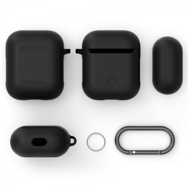 AirPods 1/2 Skal Silicone Case Svart