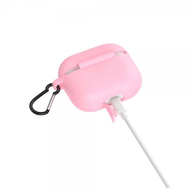 AirPods 3 Skal med Karbinhake Rosa