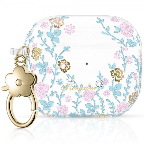 AirPods 3 Skal Flora Series Rosa Blå