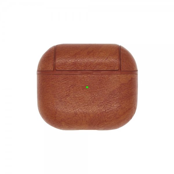 AirPods 3 Skal PU-läder Ljusbrun