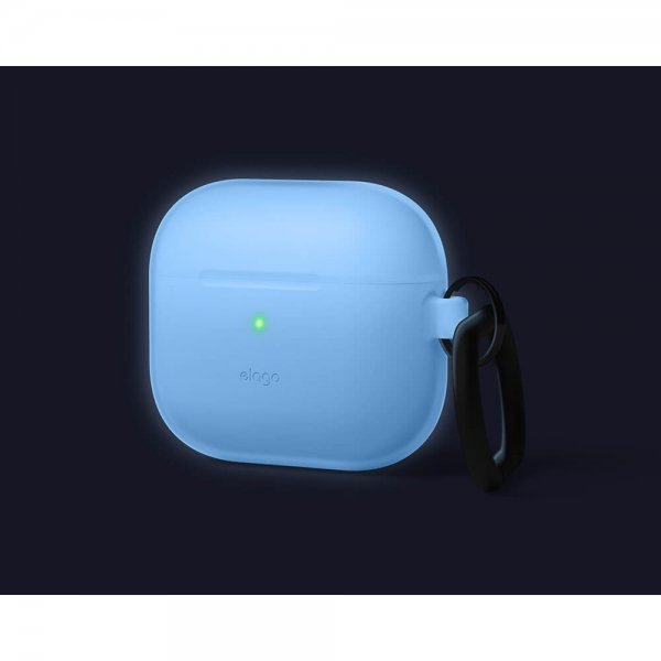 AirPods 3 Skal Silicone Hang Case Nightglow Blue