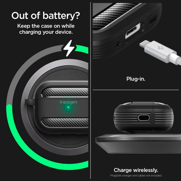 AirPods Pro 2 Skal Rugged Armor Matte Black