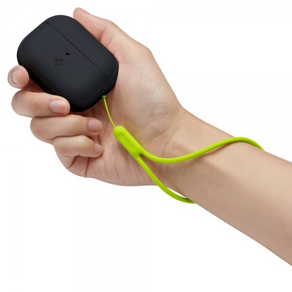 AirPods Pro 2 Skal Silicone Fit + Strap Svart