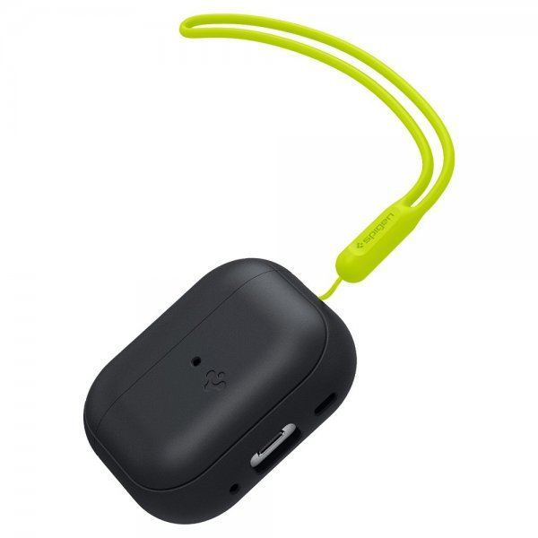 AirPods Pro 2 Skal Silicone Fit + Strap Svart
