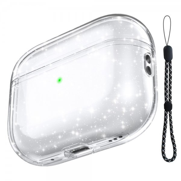 AirPods Pro 2 Cover Transparent Glitter