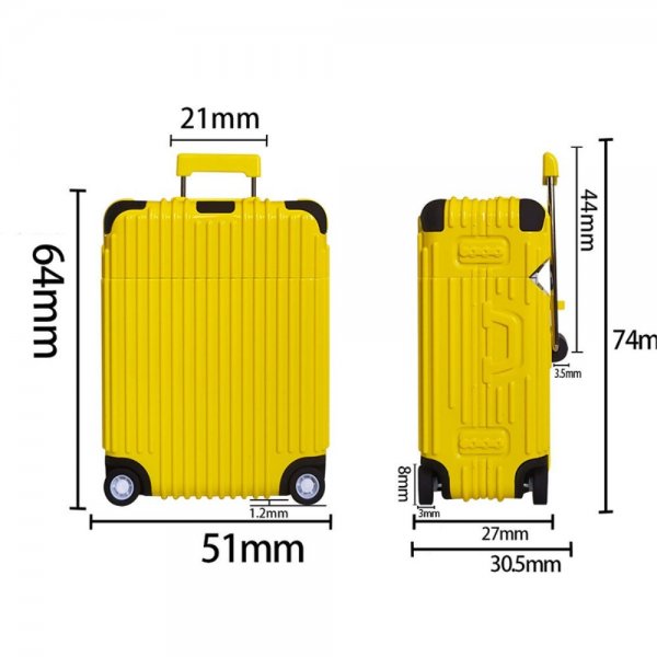 AirPods Pro/AirPods Pro 2 Skal Resväskadesign Blå