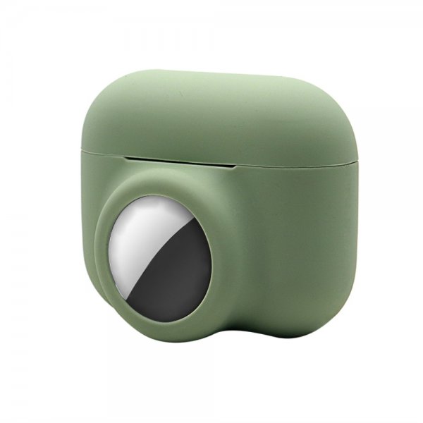AirPods Pro Skal med Apple AirTag Hållare Grön